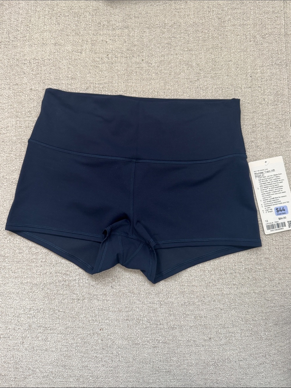 Lululemon Wunder Train HR Short 2” NWT True Navy